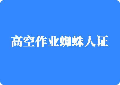 日逼免费网站高空作业蜘蛛人证